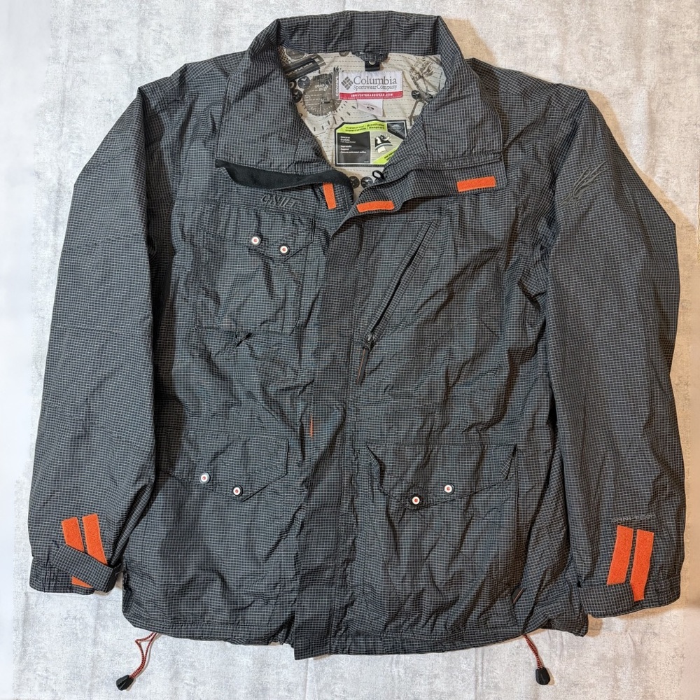 Y2K Columbia Convert Men's XL Snowboard Jacket Lined Waterproof CNVT Omni-Tech